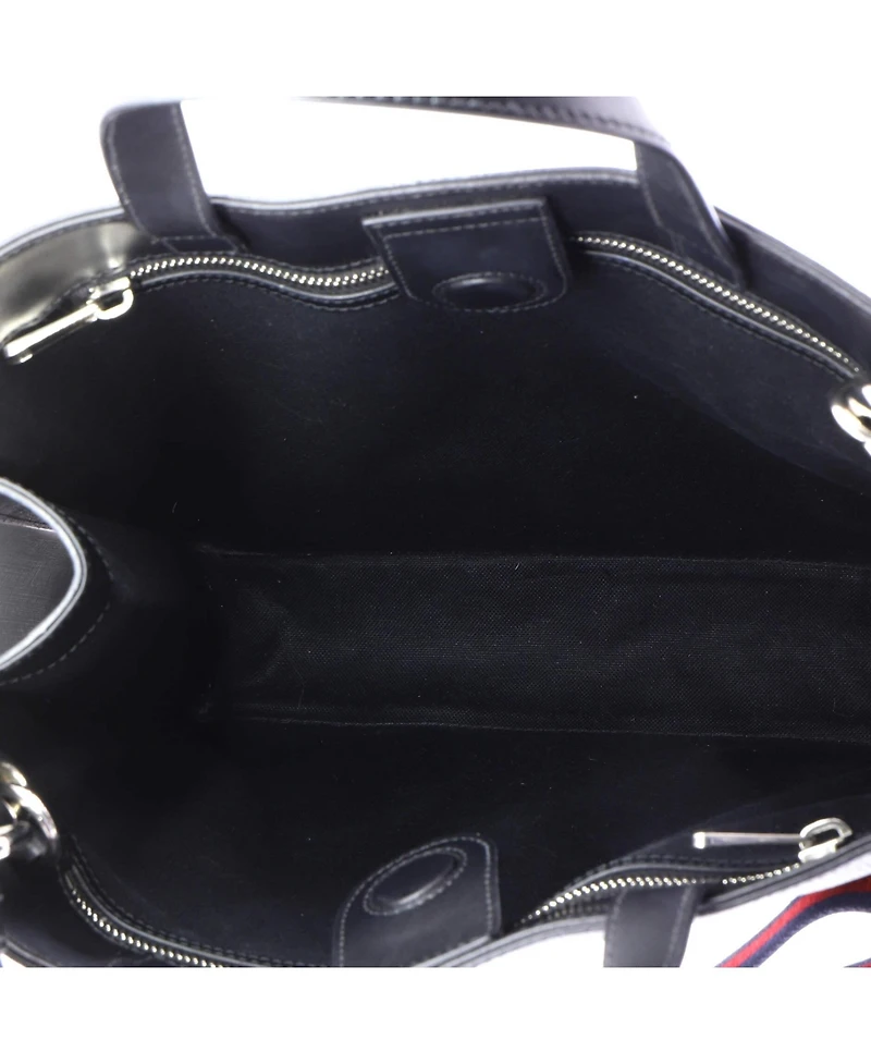 Pre-Owned Gucci Tall Convertible Soft Open Tote Gg Coated Canvas