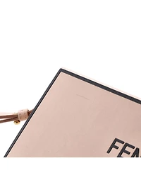 Pre-Owned Fendi Logo Horizontal Box Crossbody Bag Leather