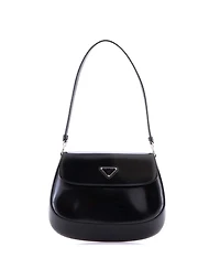 Pre-Owned Prada Small Cleo Flap Shoulder Bag Spazzolato Leather
