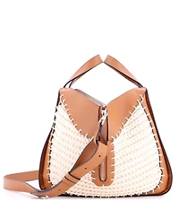 Pre-Owned Loewe Small Hammock Bag Leather and Crochet