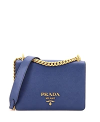 Pre-Owned Prada Small Chain Flap Bag Saffiano Leather