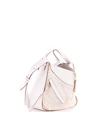 Pre-Owned Loewe Small Hammock Bag Leather and Anagram Jacquard