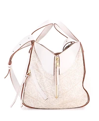 Pre-Owned Loewe Small Hammock Bag Leather and Anagram Jacquard