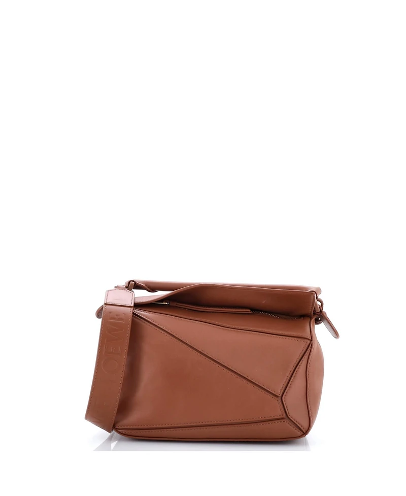 Pre-Owned Loewe Small Monochrome Puzzle Edge Bag Leather