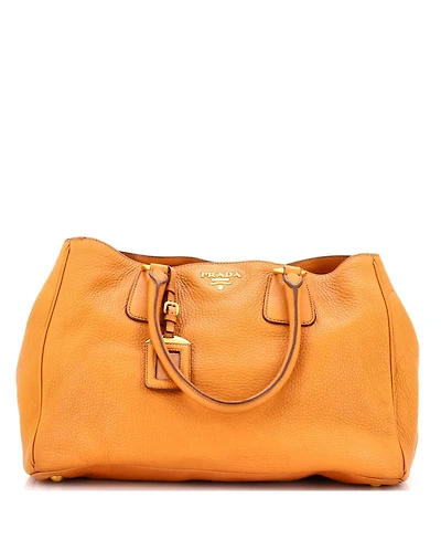 Pre-Owned Prada Large Convertible Shopper Tote Vitello Daino