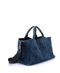 Pre-Owned Prada Large Canapa Tote Denim