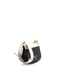 Pre-Owned Prada Small Pionniere Saddle Crossbody Bag City Calfskin