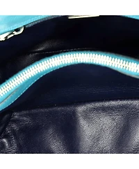 Pre-Owned Prada Small Turnlock Cuir Twin Tote Saffiano Leather