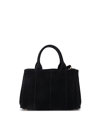 Pre-Owned Prada Mini Canapa Convertible Tote Canvas