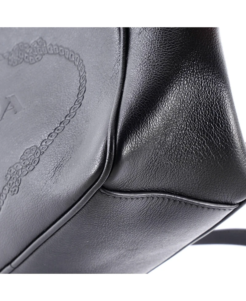 Pre-Owned Prada Small Logo Camera Bag Embossed Leather