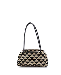 Pre-Owned Prada Small Symbole Shoulder Bag Jacquard