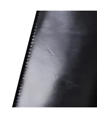 Pre-Owned Prada Small Maxi Triangle Logo Chain Flap Bag Brushed Leather