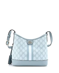 Pre-Owned Gucci Small Ophidia Open Bucket Bag Gg Coated Canvas with Leather