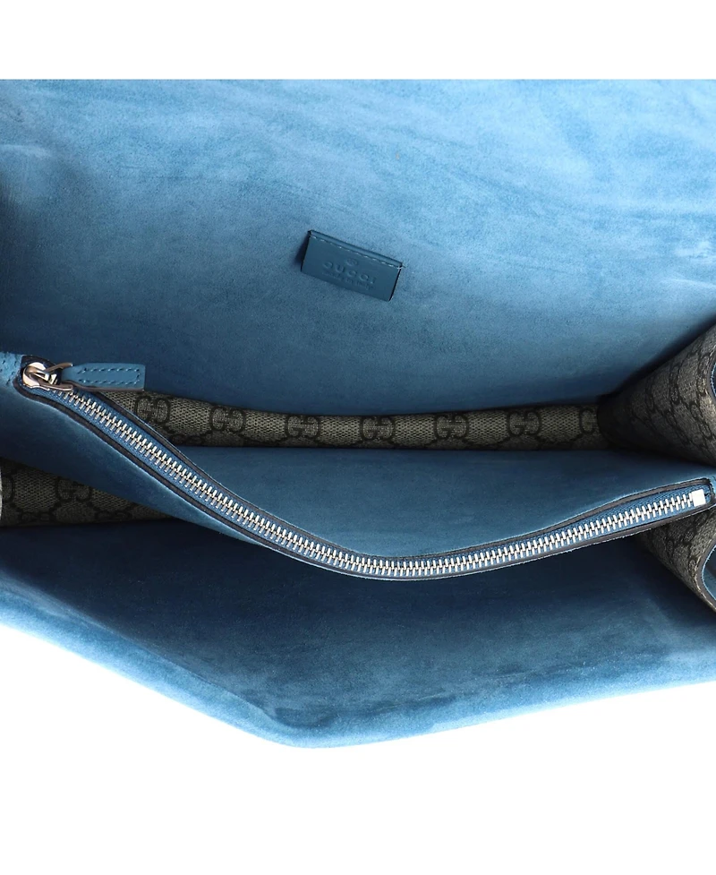 Pre-Owned Gucci Medium Dionysus Bag Embellished Gg Coated Canvas