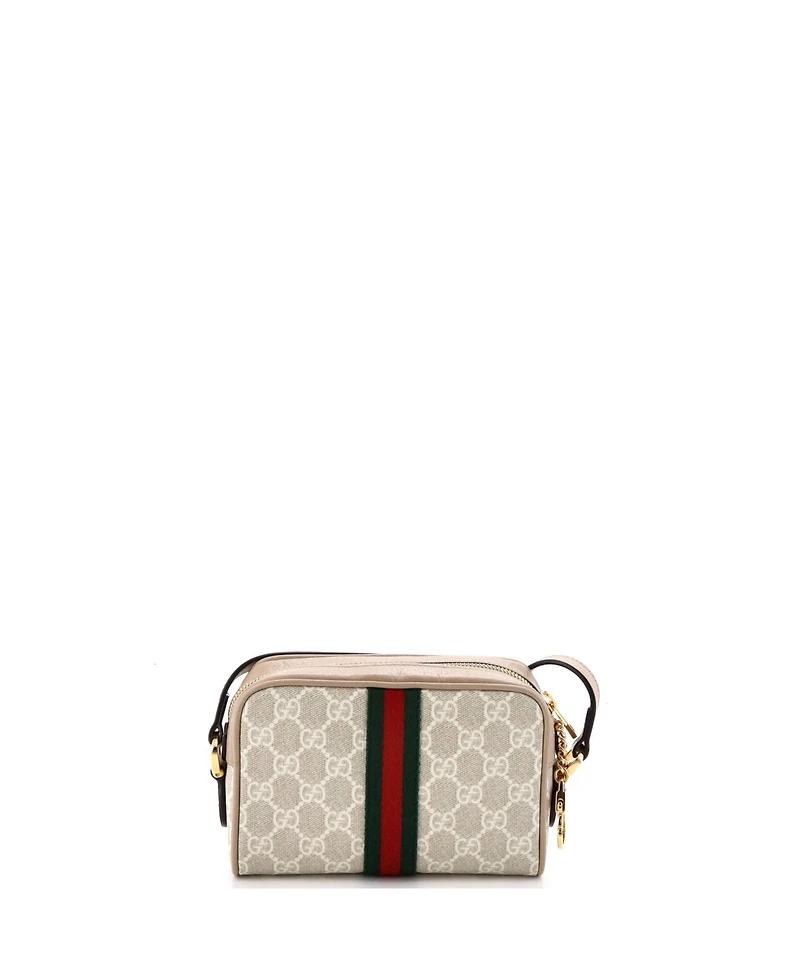 Pre-Owned Gucci Mini Ophidia Shoulder Bag Gg Coated Canvas