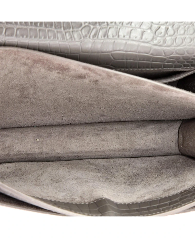 Pre-Owned Saint Laurent Medium Sunset Crossbody Bag Embossed Leather