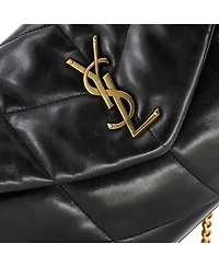 Pre-Owned Saint Laurent Small Loulou Puffer Shoulder Bag Quilted Leather
