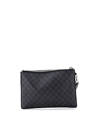 Pre-Owned Gucci Night Courrier Pouch Gg Coated Canvas with Applique