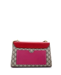 Pre-Owned Gucci Medium Padlock Shoulder Bag Gg Coated Canvas and Leather