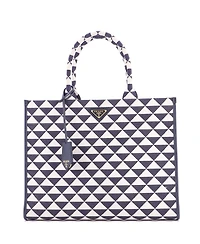 Pre-Owned Prada Large Symbole Shopper Tote Jacquard