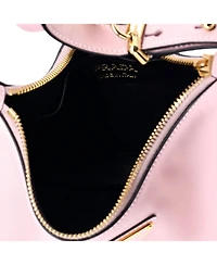 Pre-Owned Prada Small Arque Half Moon Hobo Leather