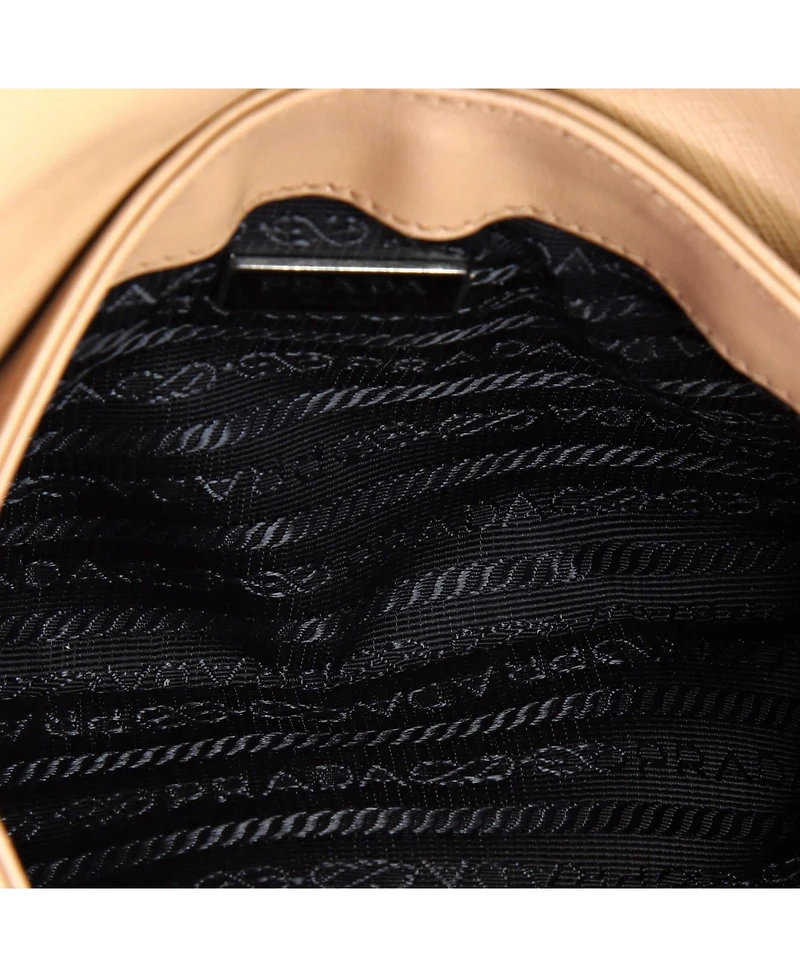 Pre-Owned Prada Small Chain Flap Crossbody Bag Saffiano and Soft Calf