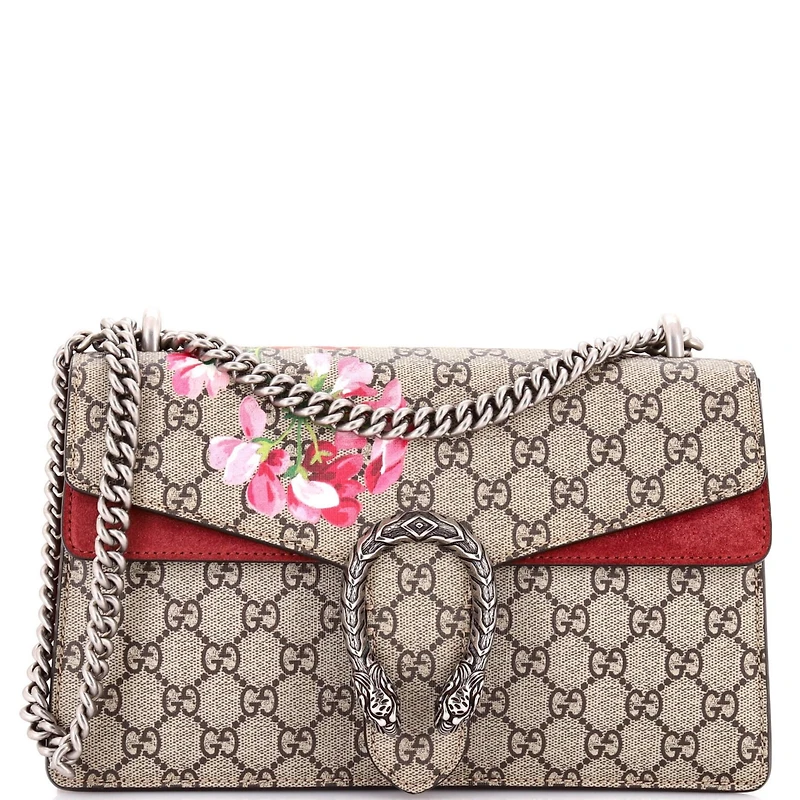 Pre-Owned Gucci Dionysus Bag Blooms Print Gg Coated Canvas
