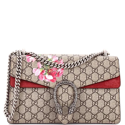 Pre-Owned Gucci Dionysus Bag Blooms Print Gg Coated Canvas