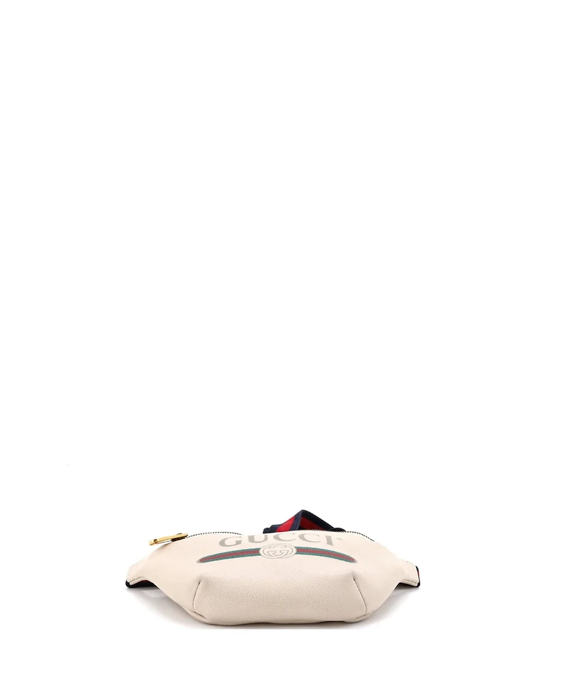 Pre-Owned Gucci Small Logo Belt Bag Printed Leather