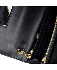 Pre-Owned Gucci Horsebit 1955 Chain Wallet Canvas with Leather