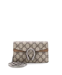 Pre-Owned Gucci Super Mini Dionysus Bag Gg Coated Canvas