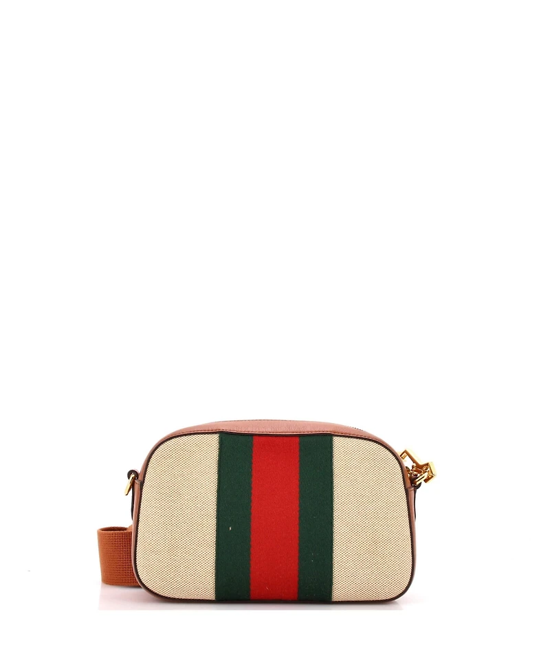 Pre-Owned Gucci Camera Bag Vintage Web Canvas