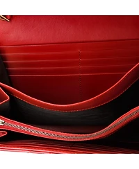 Pre-Owned Gucci Mini Gg Marmont Chain Wallet Matelasse Leather