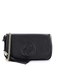 Pre-Owned Gucci Medium Soho Chain Crossbody Bag Leather