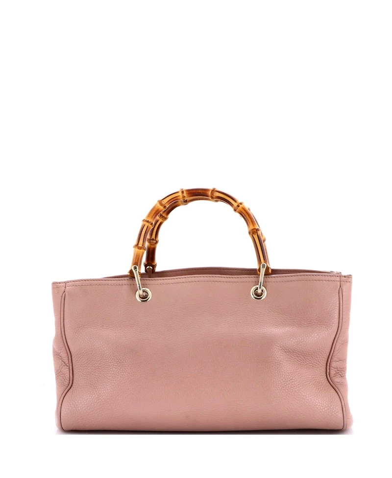 Pre-Owned Gucci Medium Bamboo Shopper Tote Leather