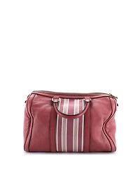 Pre-Owned Gucci Medium Vintage Web Boston Bag Leather