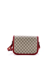 Pre-Owned Gucci Small Horsebit 1955 Shoulder Bag Gg Coated Canvas with Leather