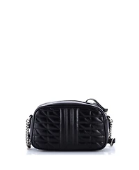 Pre-Owned Gucci Small Gg Marmont Shoulder Bag Mixed Matelasse Leather