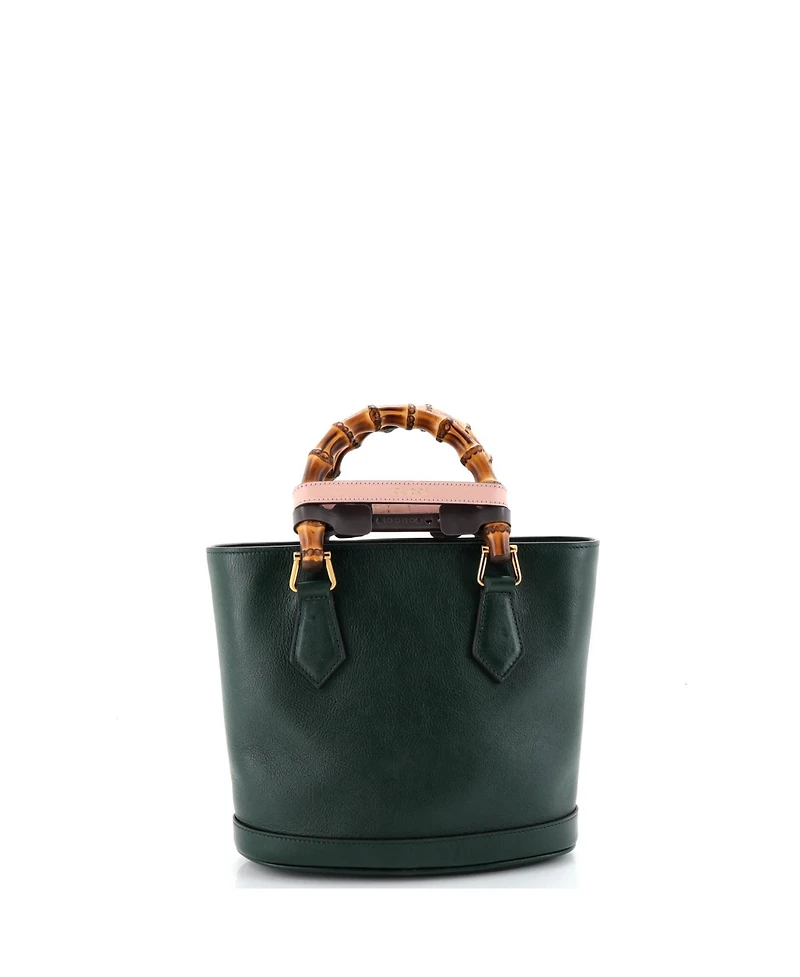 Pre-Owned Gucci Small Diana Convertible Bucket Bag Leather