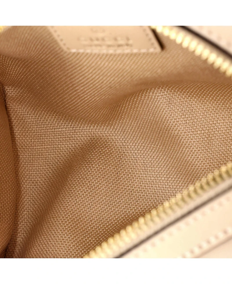 Pre-Owned Gucci Mini Convertible Top Handle Bag Jumbo Gg Embossed Leather