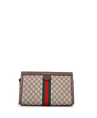 Pre-Owned Gucci Medium Ophidia Chain Shoulder Bag Gg Coated Canvas