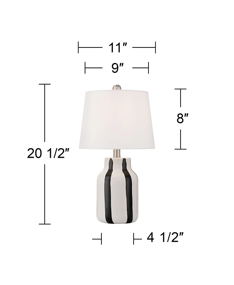 360 Lighting Cookies and Cream 20 1/2 High Ceramic Table Lamp
