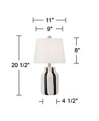360 Lighting Cookies and Cream 20 1/2 High Ceramic Table Lamp