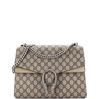 Pre-Owned Gucci Medium Dionysus Bag Gg Coated Canvas