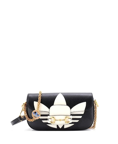 Pre-Owned Gucci East West x Adidas Horsebit 1955 Shoulder Bag Leather