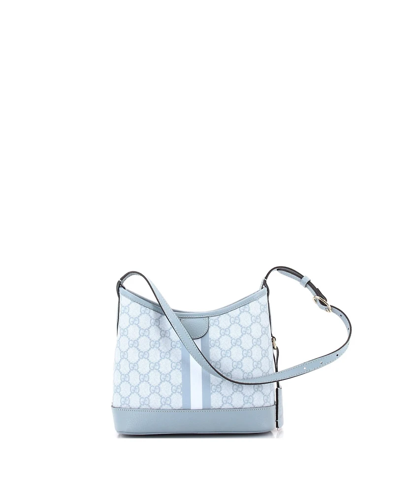 Pre-Owned Gucci Small Ophidia Open Bucket Bag Gg Coated Canvas with Leather