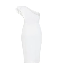 City Chic Plus Milani One Shoulder Dress