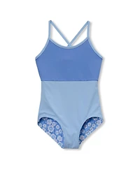 Lands' End Girls Chlorine Resistant Reversible One Piece Swimsuit
