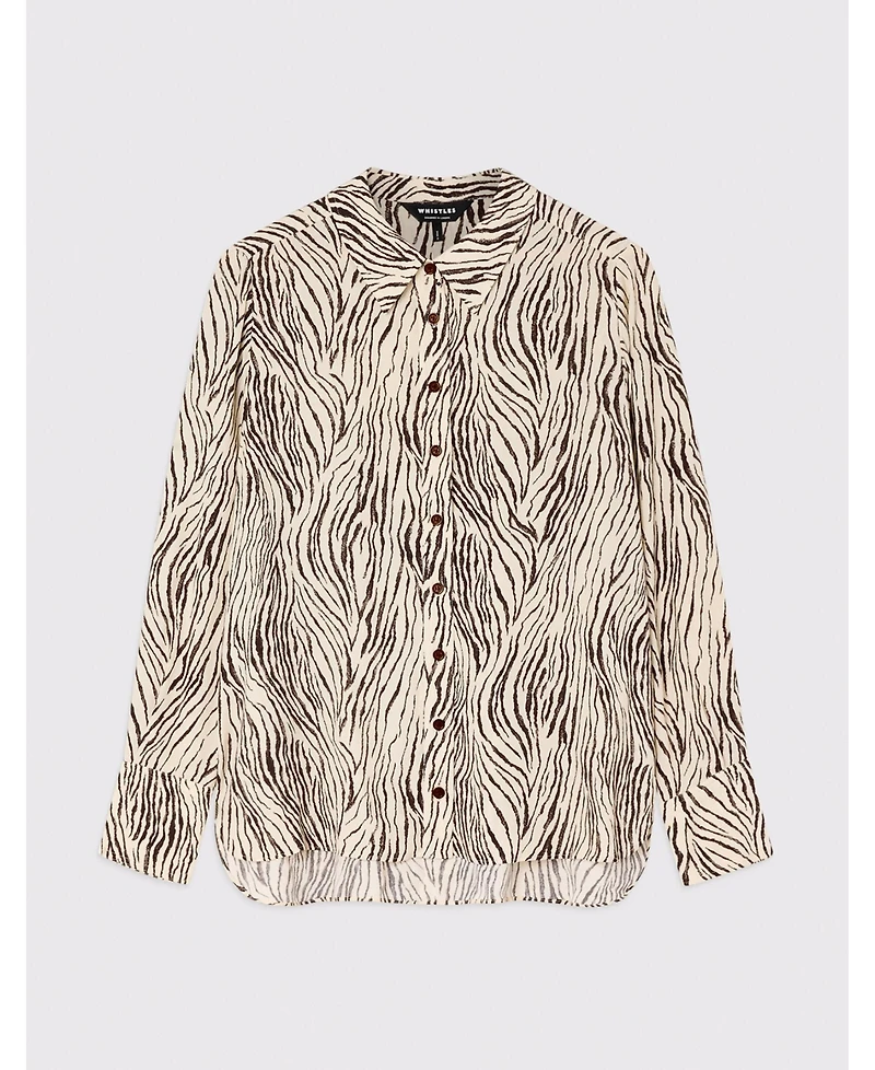 Whistles Women's Zebra Button Through Shirt