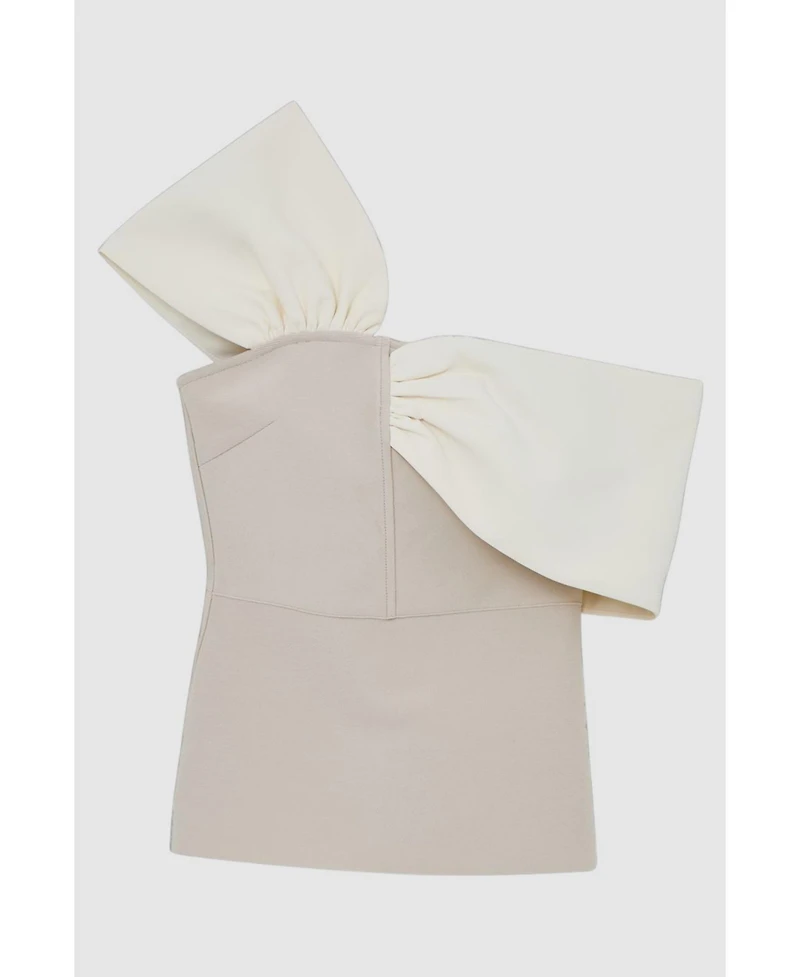 Karen Millen Women's Figure Form Asymmetric Knit Top